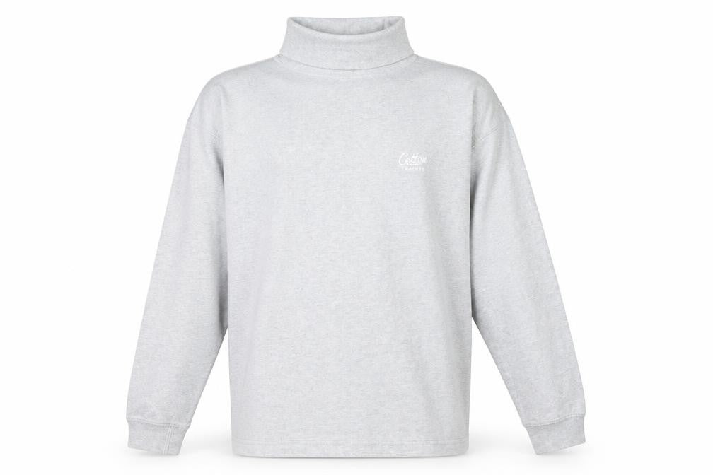 Cotton Traders Mens Grey Roll Neck Sweatshirt Size M Long Sleeve