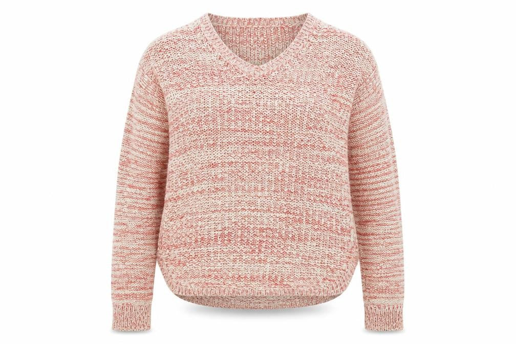 Marks and Spencer Womens Multicoloured Knit V-Neck Jumper UK 14
