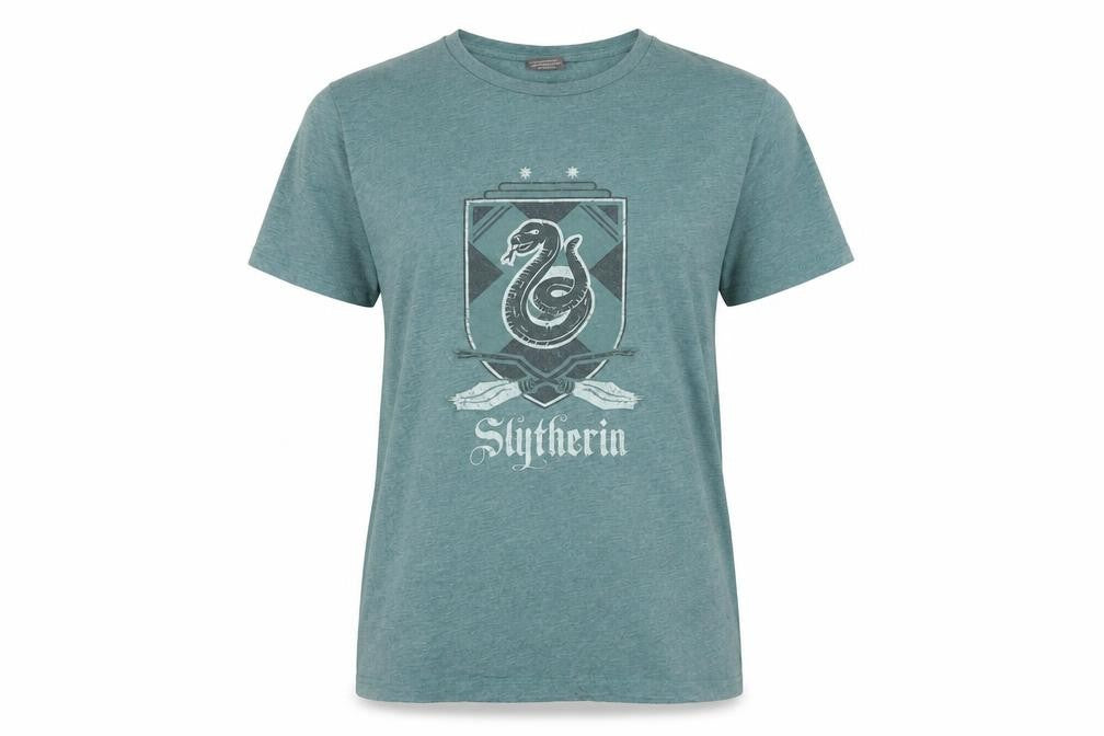Womens UK Size L Harry Potter Green Polyester Blend T-Shirt