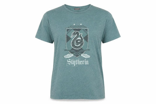Womens UK Size L Harry Potter Green Polyester Blend T-Shirt