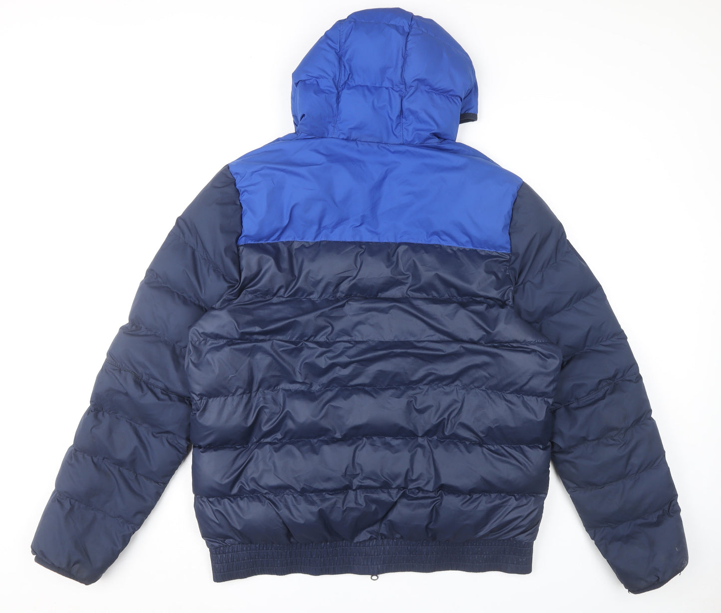 Nike Men’s Blue Hooded Puffer Jacket Size L Winter Casual