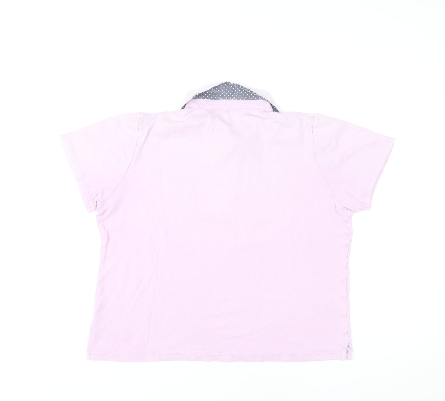 Tulchan Women’s Pink Polo Shirt Size 12 Cotton Casual Top