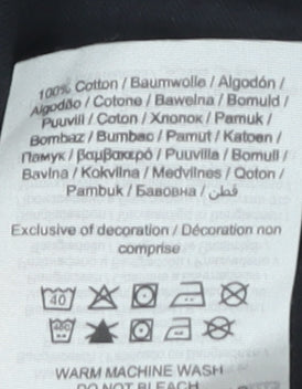 Jack & Jones Mens Black XL Pullover Hoodie Cotton Long Sleeve