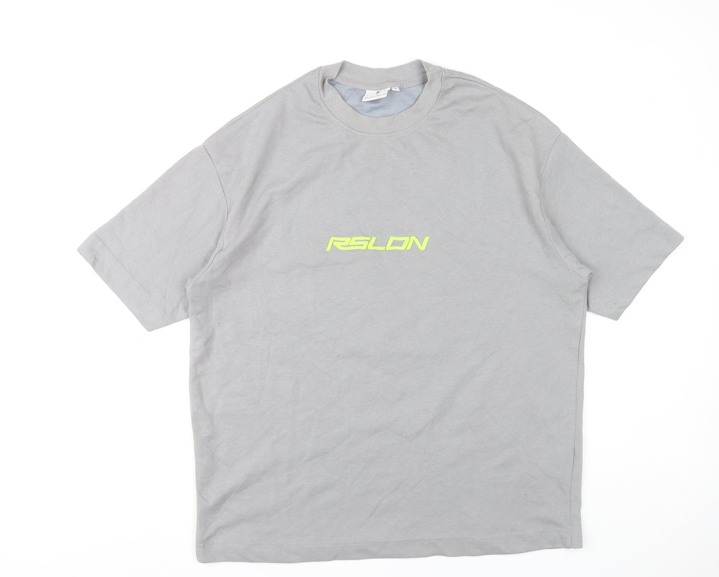 Rose London Unisex Grey Graphic Angel Print T-Shirt Size M