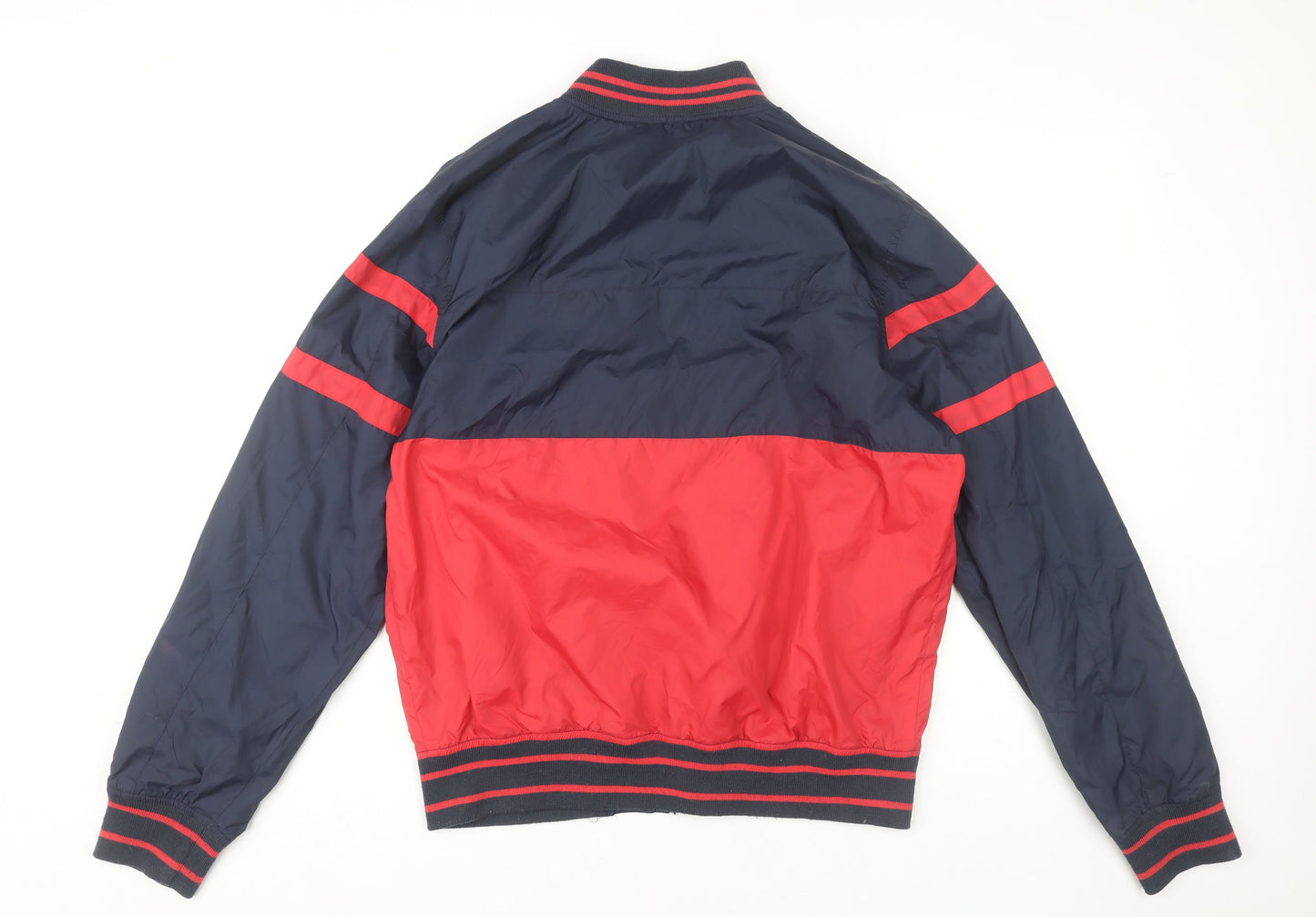 Topman Men’s Blue Red Varsity Jacket M Regular Fit Nylon Casual 38-40"