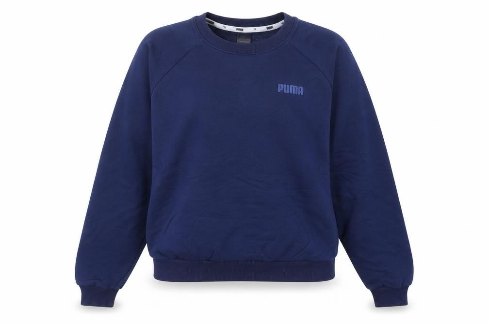 Womens UK 10 Regular PUMA Blue Pullover Sweatshirt