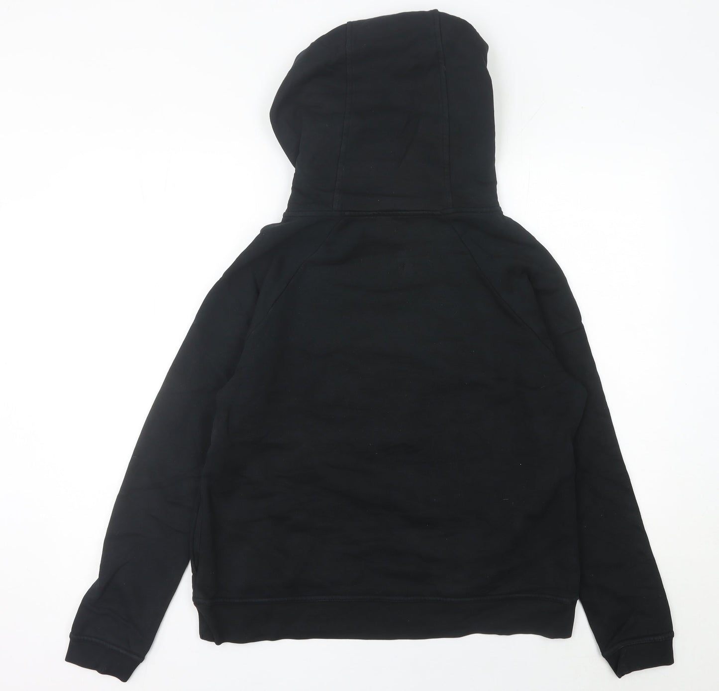 Nike Women’s Black Hoodie UK 12 Pullover Logo Cotton Blend