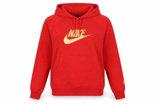 Womens UK 6 Regular Nike Red Pullover Hoodie