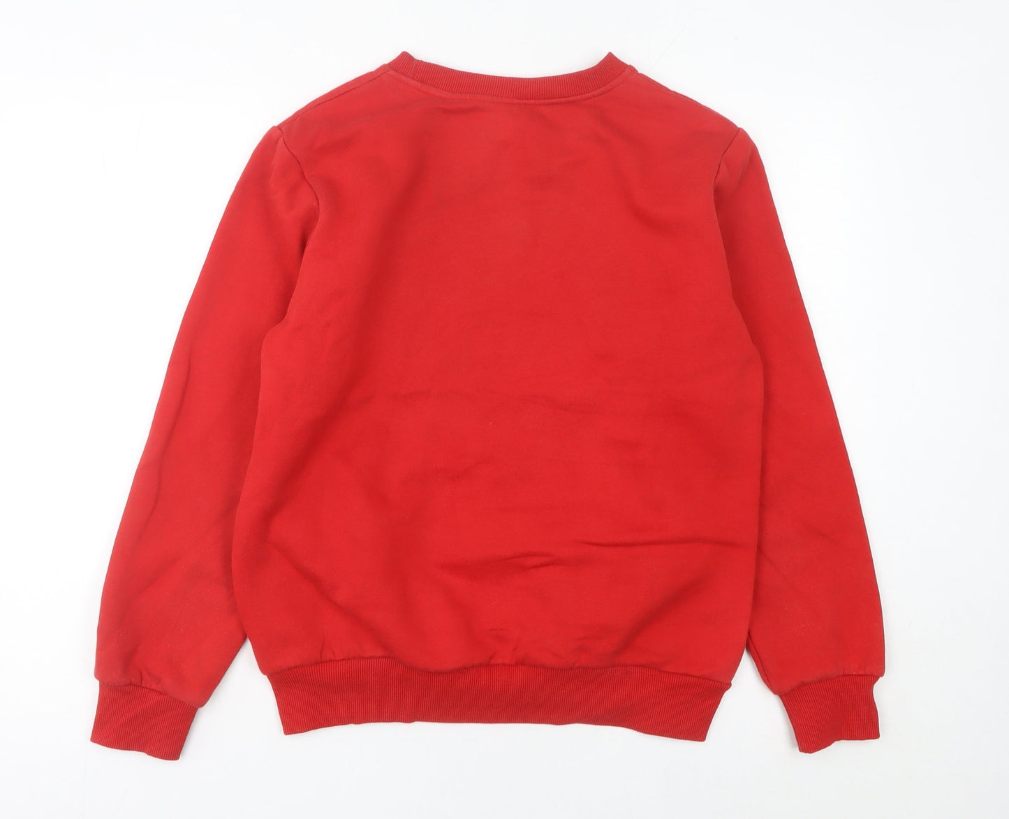 Champion Mens Red Pullover Sweatshirt Medium Crew Neck Long Sleeve