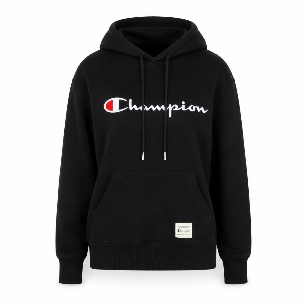Womens UK 8 Regular Champion Black Pullover Hoodie