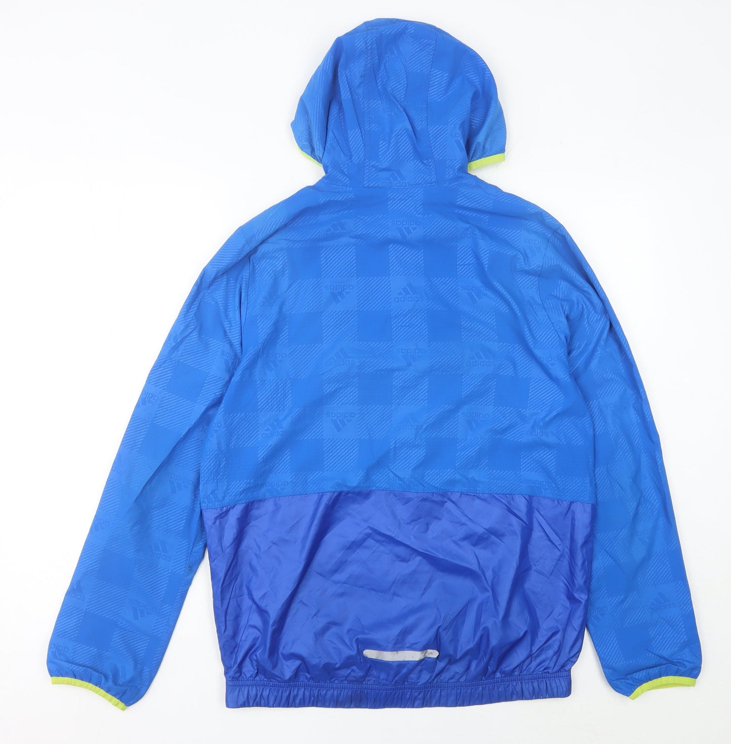 Adidas Men's Blue XS Windbreaker Jacket Hooded Lightweight Sportswear