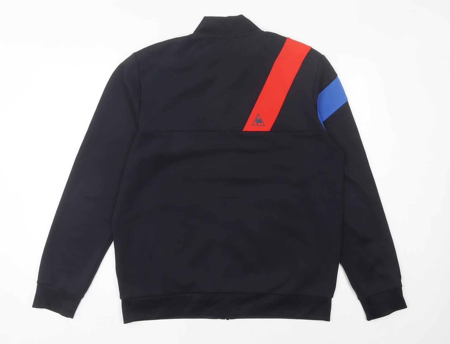 Le Coq Sportif Men's Black Track Jacket L Colourblock Full Zip