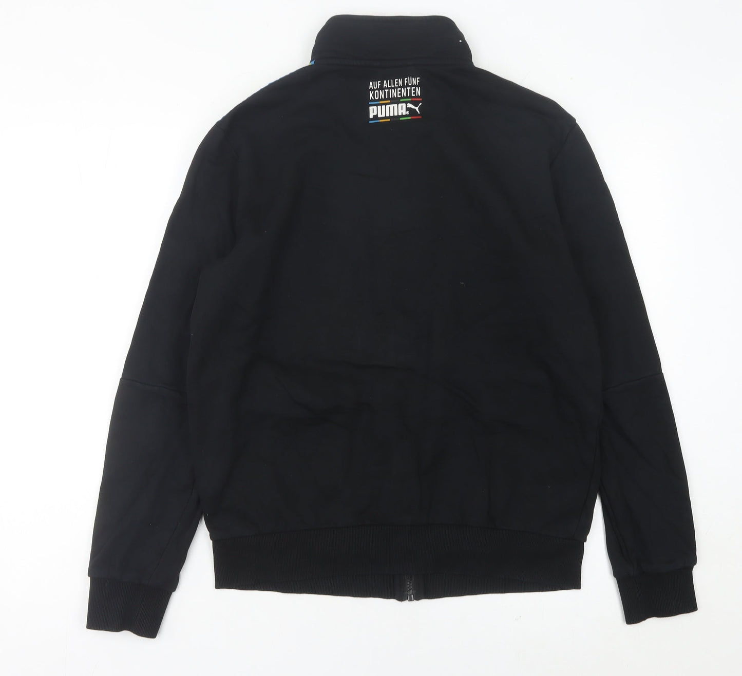 Puma Mens Black Track Jacket M Regular Fit Full Zip Sports
