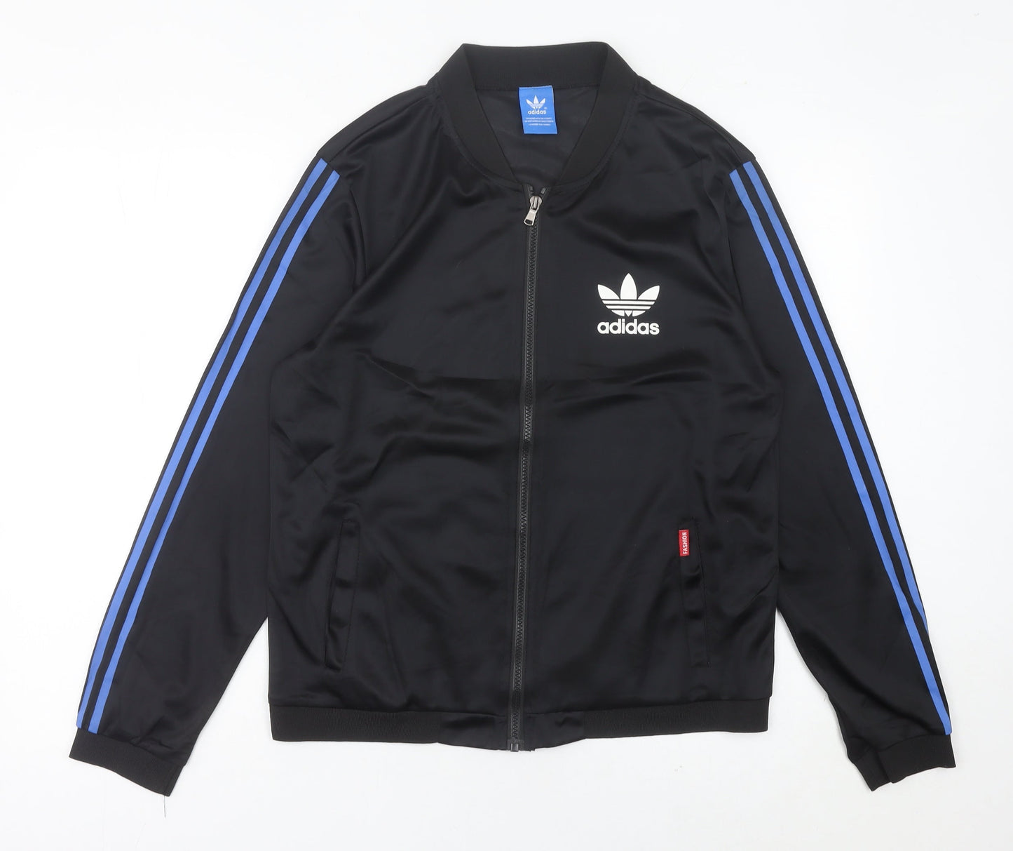 Adidas Men's Black Track Jacket S Regular Fit Full Zip Sportswear