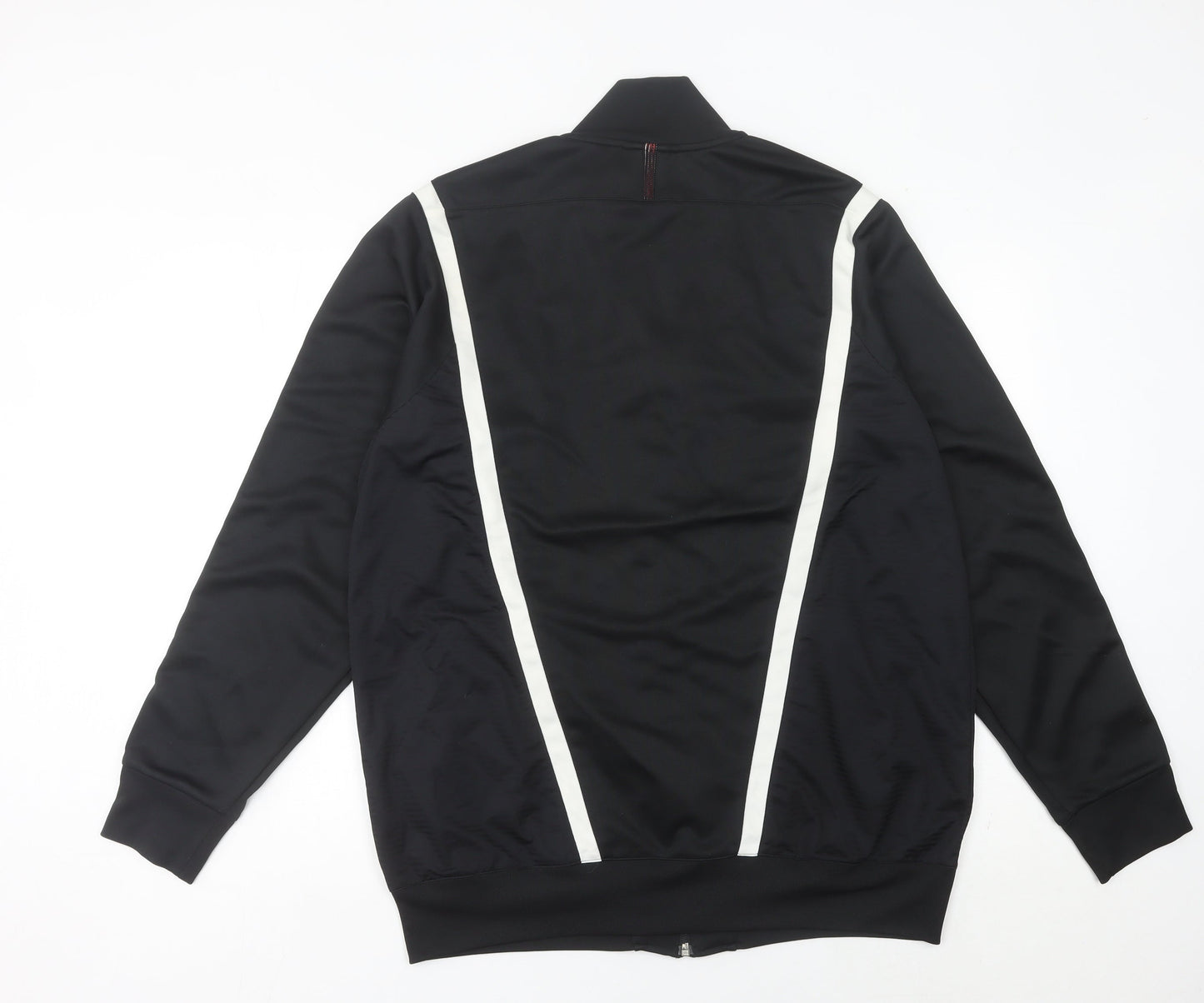 Adidas Men's Black Track Jacket L Full Zip Sportswear