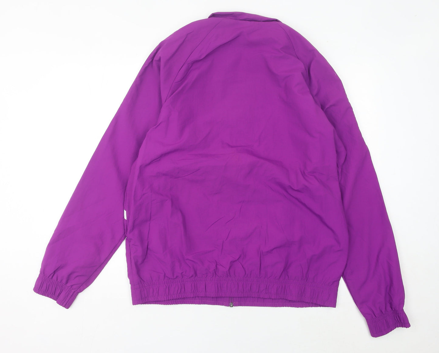 Reebok Men’s Purple Track Jacket L Nylon Sportswear Full Zip
