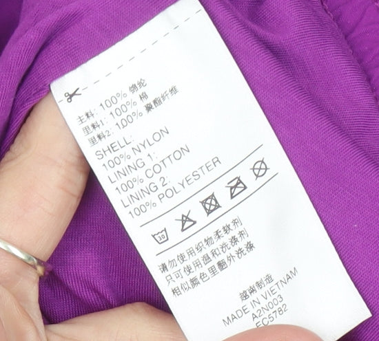 Reebok Men’s Purple Track Jacket L Nylon Sportswear Full Zip