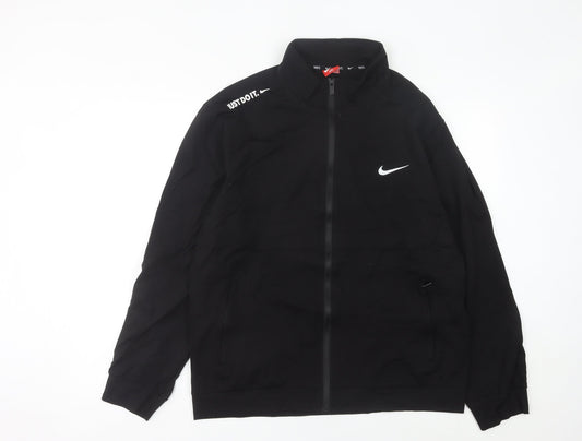 Nike Men's Black XL Track Jacket Full Zip Sports Activewear