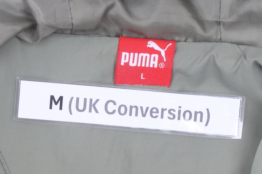 Puma Men’s Green Windbreaker Jacket Hooded M Regular Fit