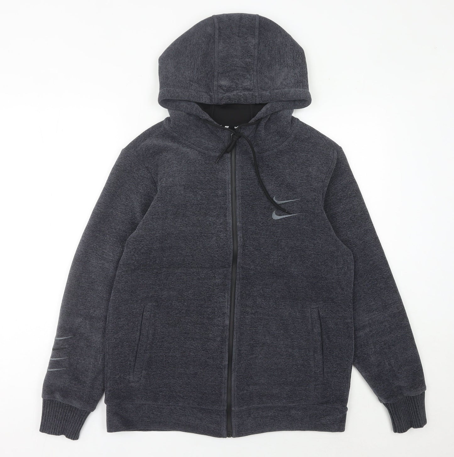 Nike Mens Grey Full Zip Hoodie Jacket Size M Regular Fit