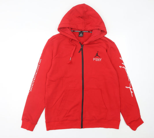 Jordan Men’s Red XL Full Zip Hoodie Sweatshirt PSNY Logo