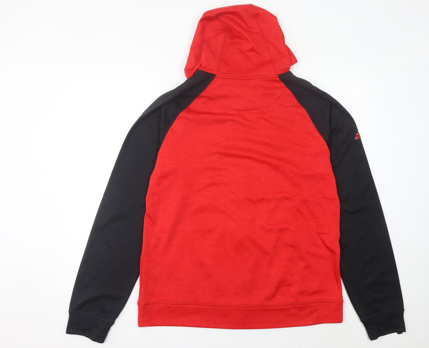 Adidas Men's Red Full Zip Hoodie Size L Sportswear Jacket