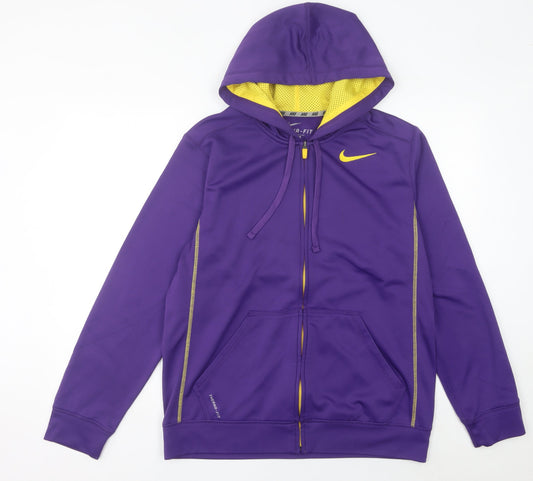 Nike Men's Purple Therma-Fit Full Zip Hoodie Size M Sportswear