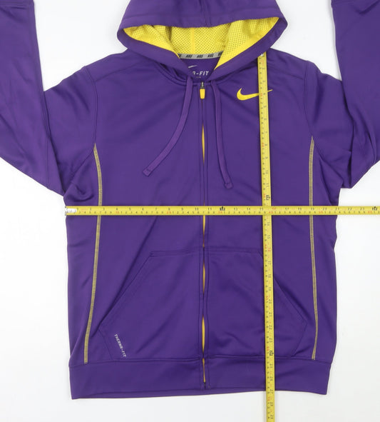Nike Men's Purple Therma-Fit Full Zip Hoodie Size M Sportswear