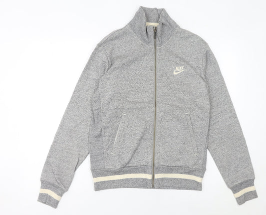 Nike Men's Grey Full Zip Sweatshirt Small Regular Fit