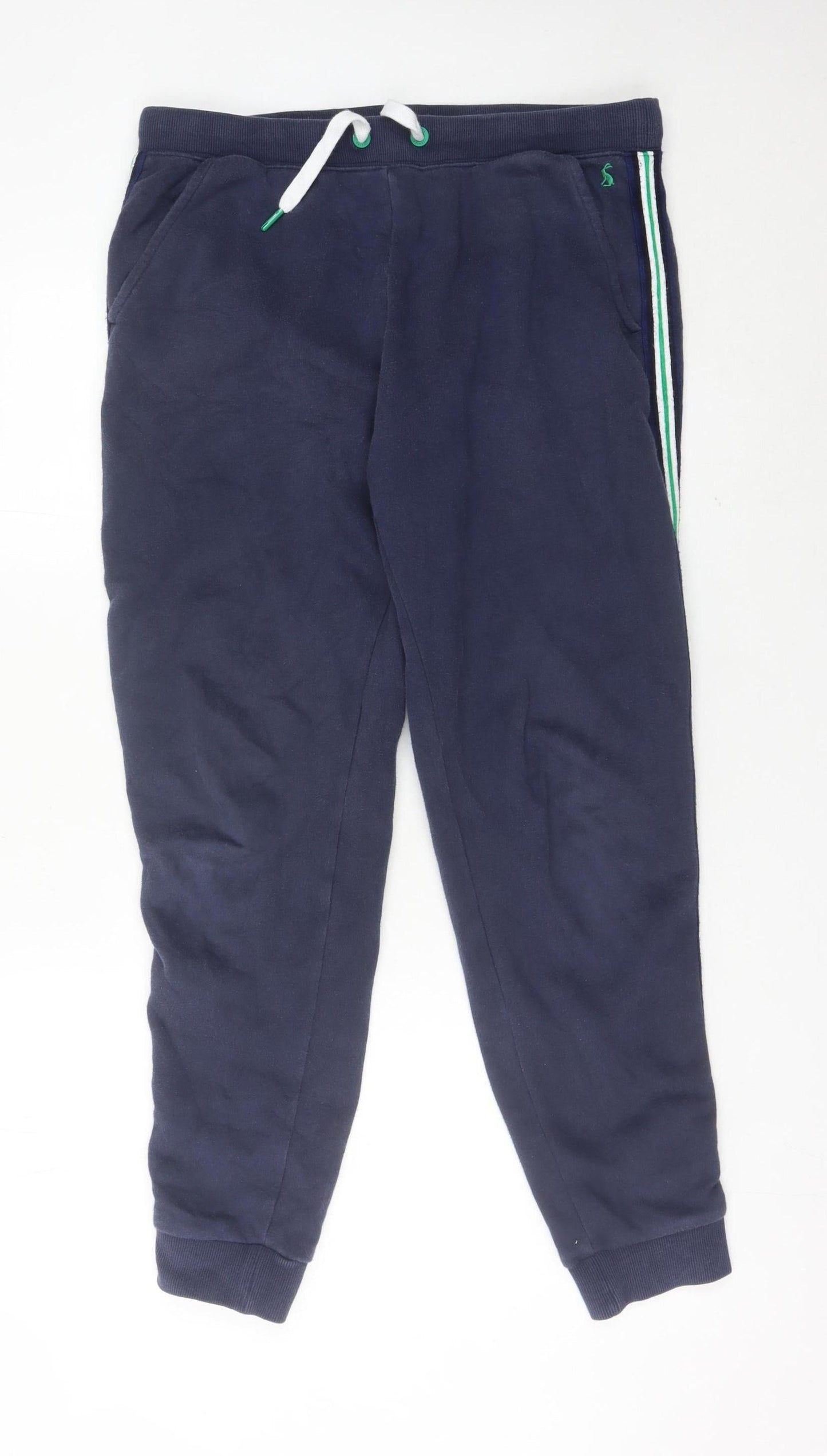 Joules Womens Blue Jogger Sweatpants Size 12 Cotton Blend