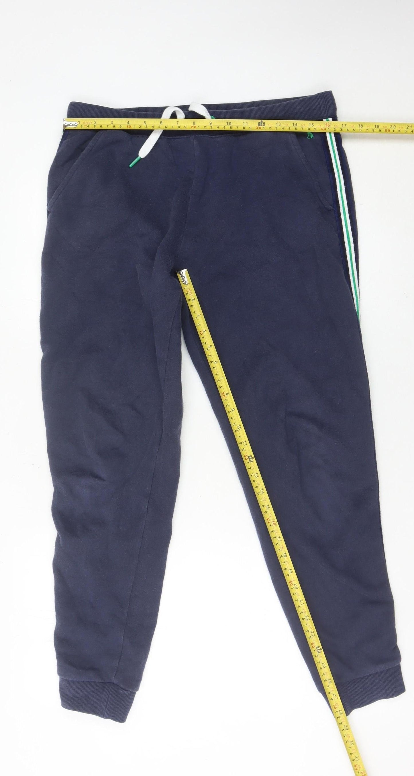 Joules Womens Blue Jogger Sweatpants Size 12 Cotton Blend