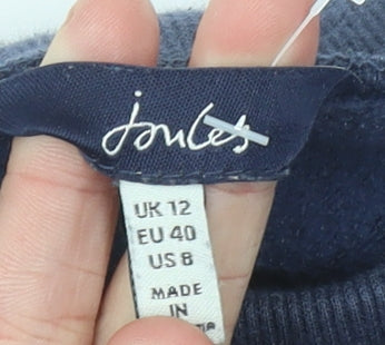 Joules Womens Blue Jogger Sweatpants Size 12 Cotton Blend