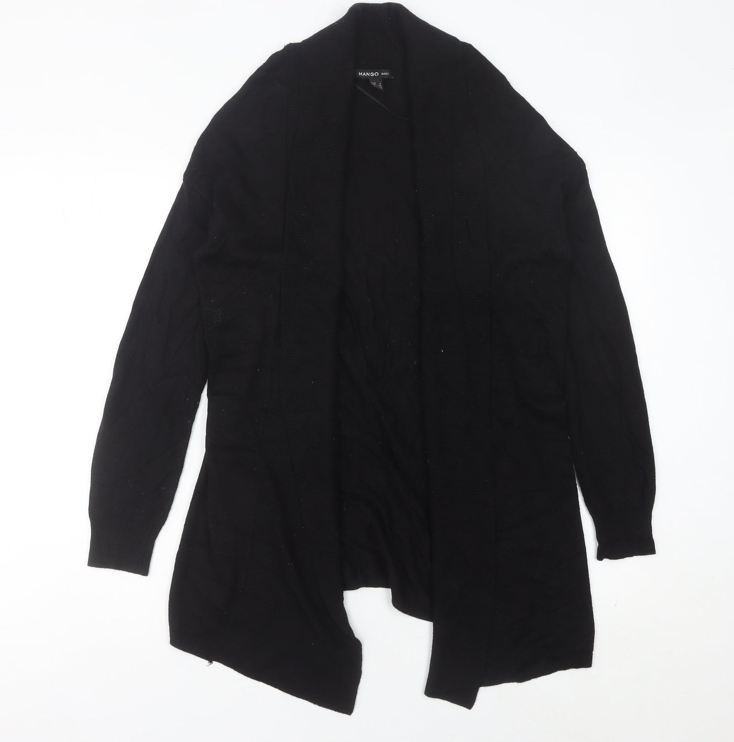Mango Womens Black Cardigan Size 8 Regular Fit Knitwear