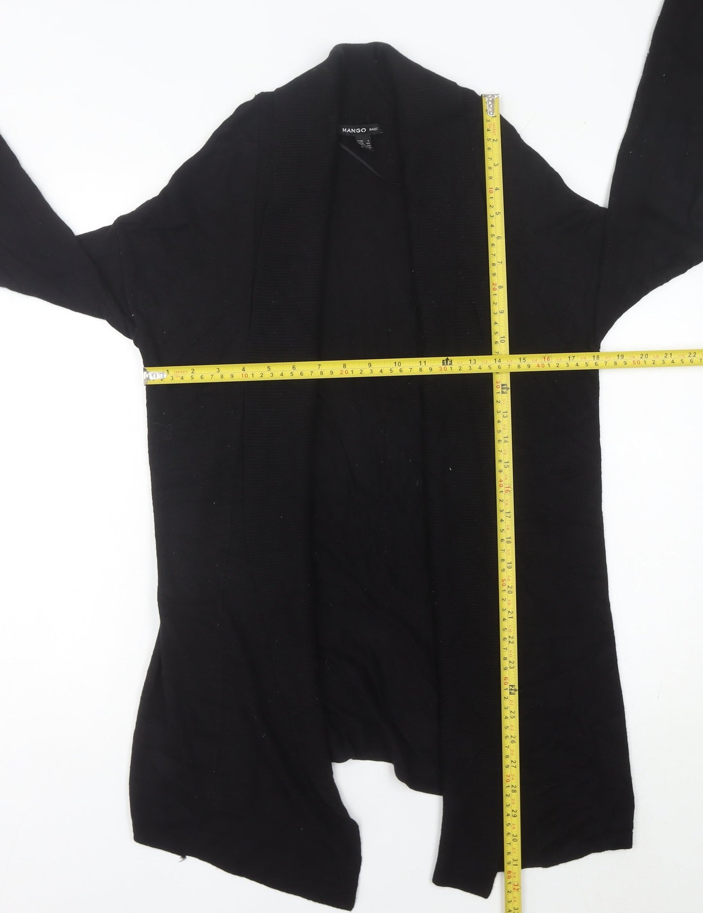 Mango Womens Black Cardigan Size 8 Regular Fit Knitwear