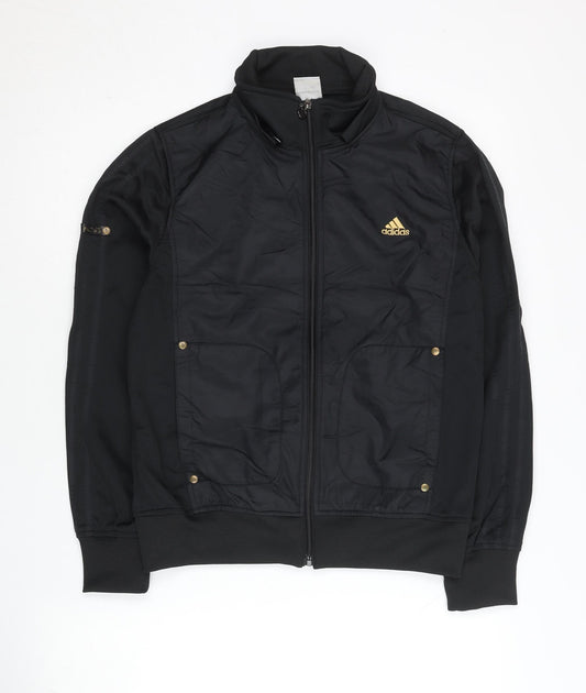Adidas Women’s Black XL Track Jacket Full Zip Sportswear
