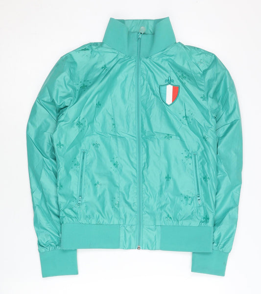 Kappa Women’s Green Track Jacket Size 8 Full Zip Sports Lightweight