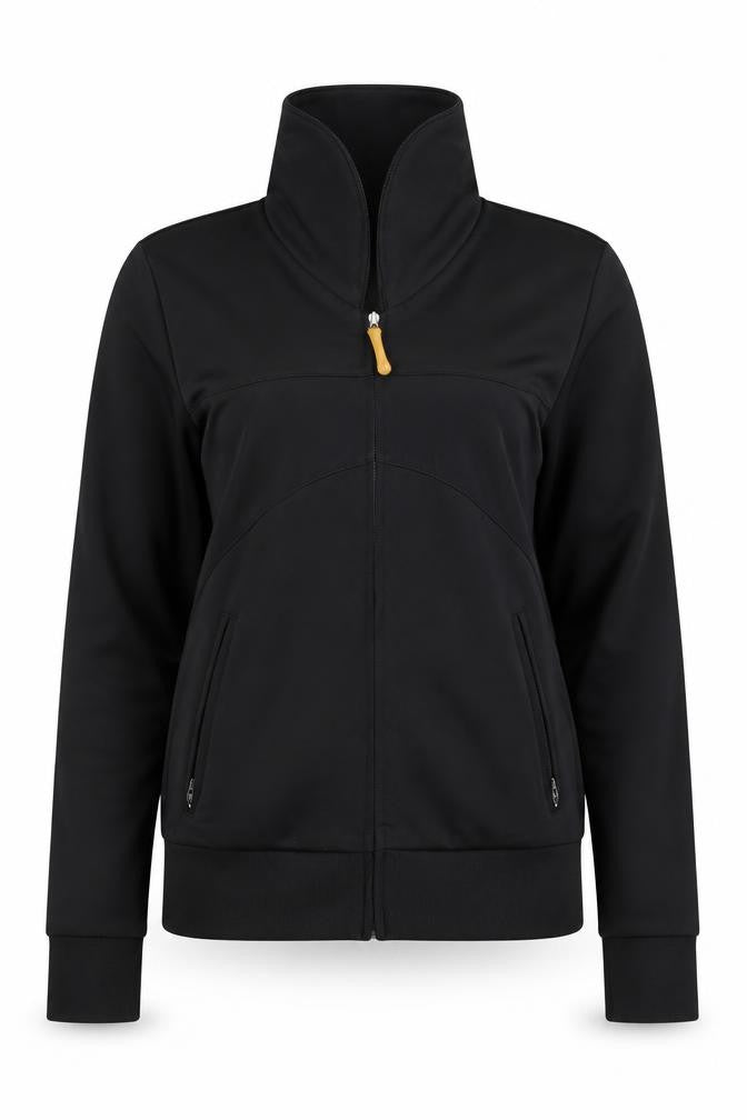 Adidas Womens Black Size 8 Track Jacket Slim Fit Full Zip