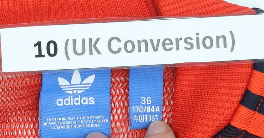 Adidas Womens Red Track Jacket UK 10 Polka Dot Mesh Sports Top