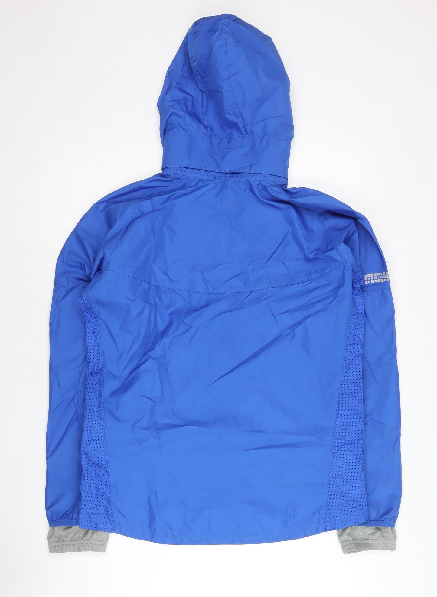 Nike Womens Blue XL Windbreaker Jacket Lightweight Hooded Running