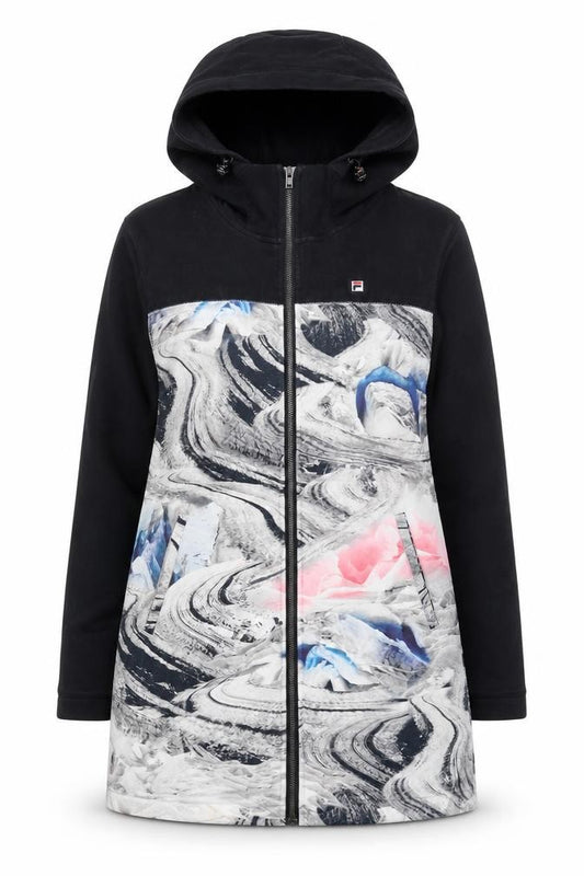 Womens UK 6 Regular FILA Multicoloured Full Zip Hoodie