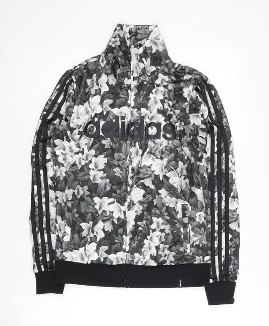 Adidas Women’s Multicoloured Floral Track Jacket Size 8 Regular Fit