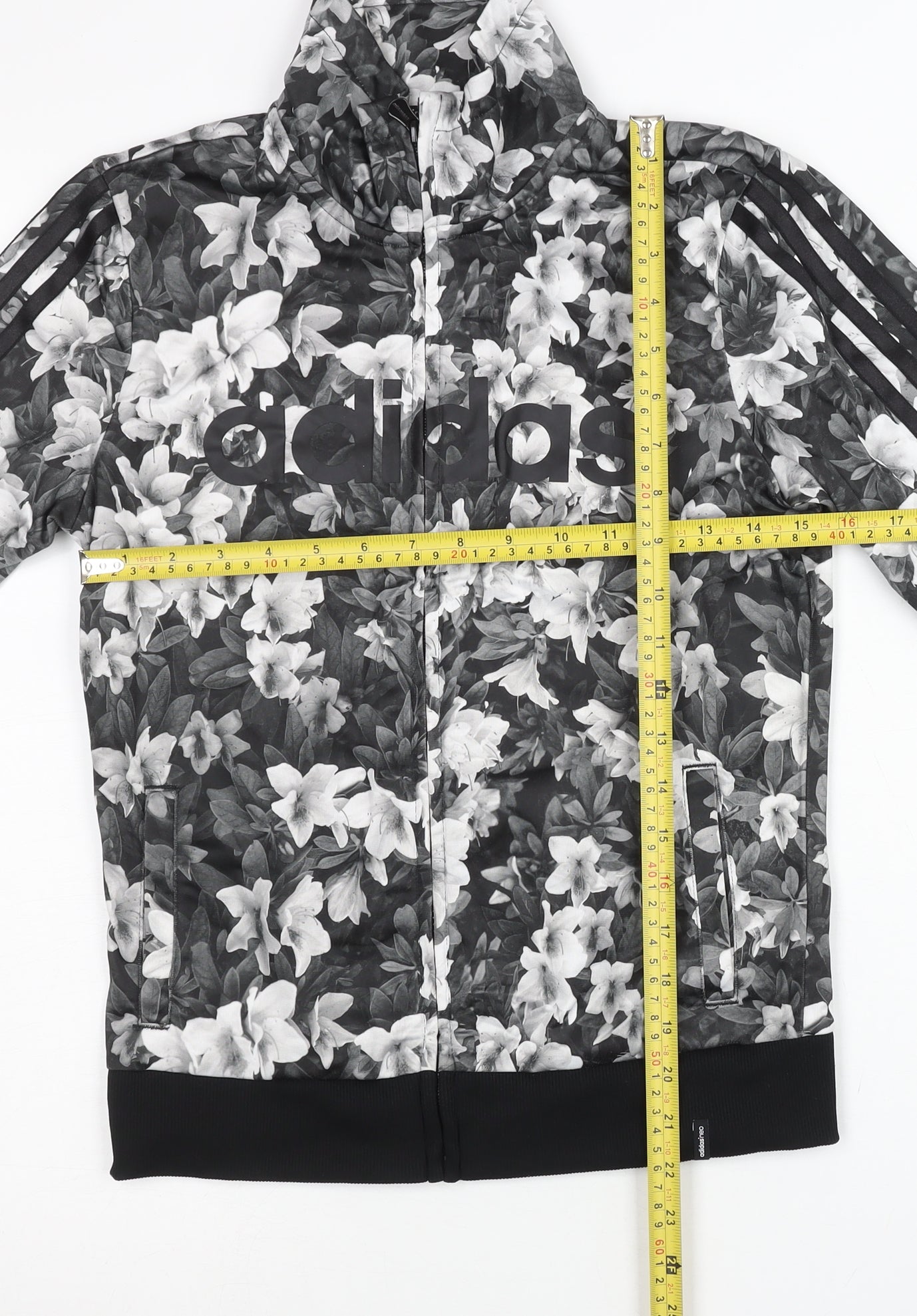Adidas Women’s Multicoloured Floral Track Jacket Size 8 Regular Fit