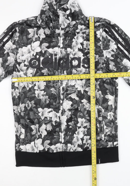Adidas Women’s Multicoloured Floral Track Jacket Size 8 Regular Fit