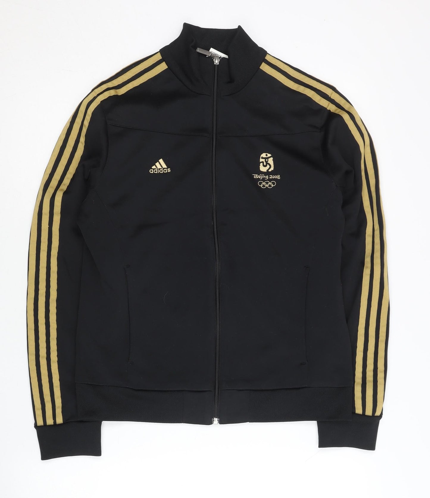 Adidas Womens Black Size 12 Track Jacket Beijing 2008 Olympics