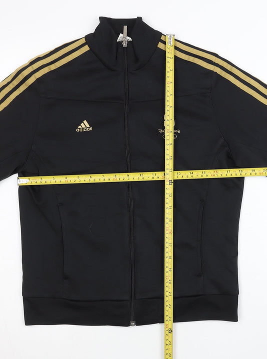 Adidas Womens Black Size 12 Track Jacket Beijing 2008 Olympics