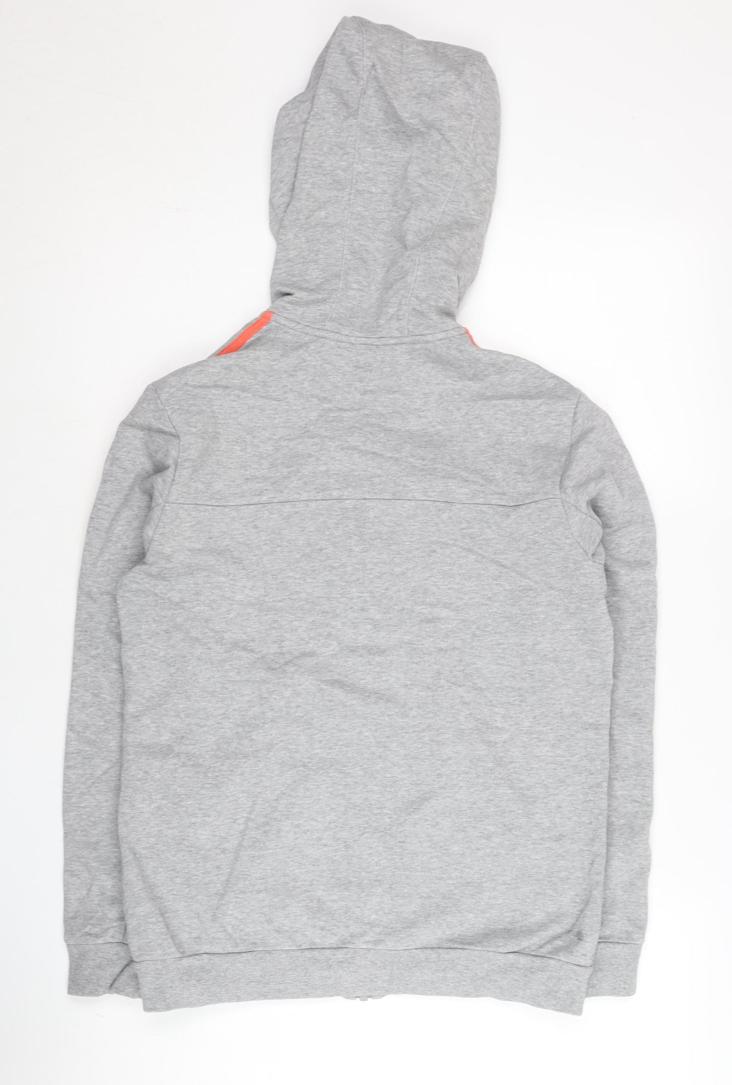 Adidas Womens Grey Full Zip Hoodie Jacket Size 10 Sportswear