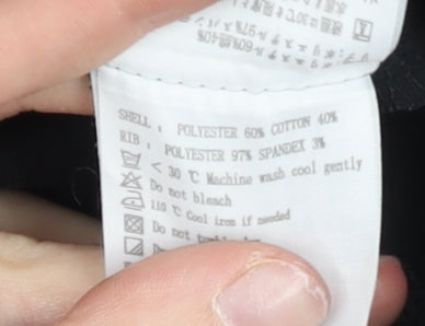 Kappa Womens Black Track Jacket Size 10 Germany Crest Football