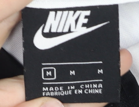 Nike Womens Multicoloured Floral Varsity Jacket Size M Cropped Lightweight