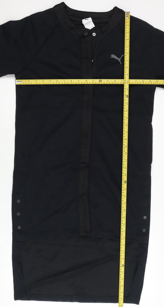 Puma SG Women's Black Varsity Jacket Size M Short Sleeve Sportswear