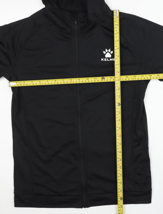 Kelme Womens Black L Track Jacket Lightweight Hooded Sportswear